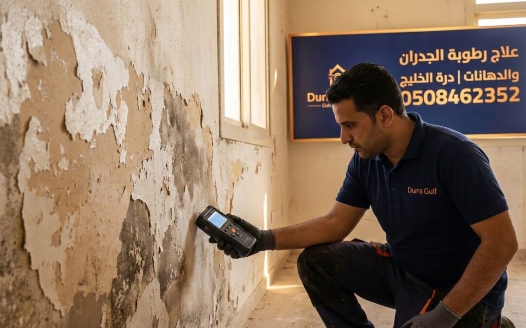 أسباب رطوبة الجدران وعلاج تقشير الدهان بالقصيم | حلول هندسية نهائية