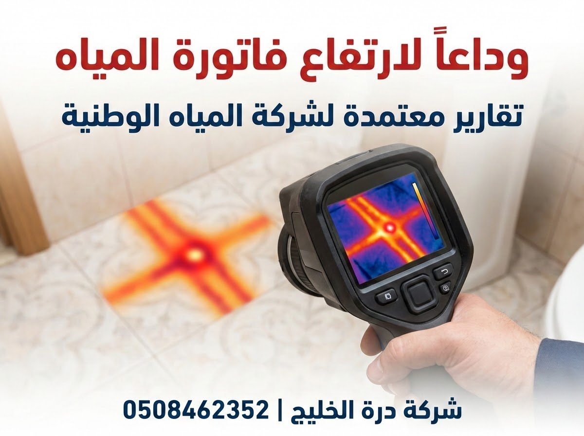 فحص بالكاميرا الحرارية لتسربات المياه بالبكيرية - درة الخليج