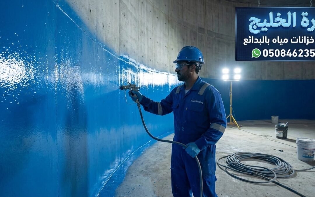 شركة عزل خزانات مياه بالبدائع | ضمان 10 سنوات وحلول هندسية