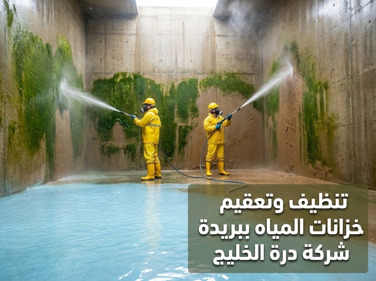 تنظيف وغسيل خزانات المياه الأرضية والعلوية ببريدة قبل العزل