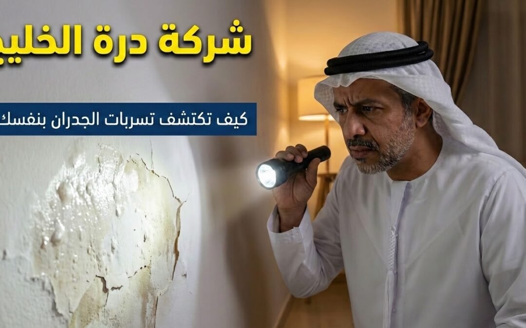 كيف تكتشف تسربات المياه في الجدران بنفسك؟ (دليلك الشامل 2026)